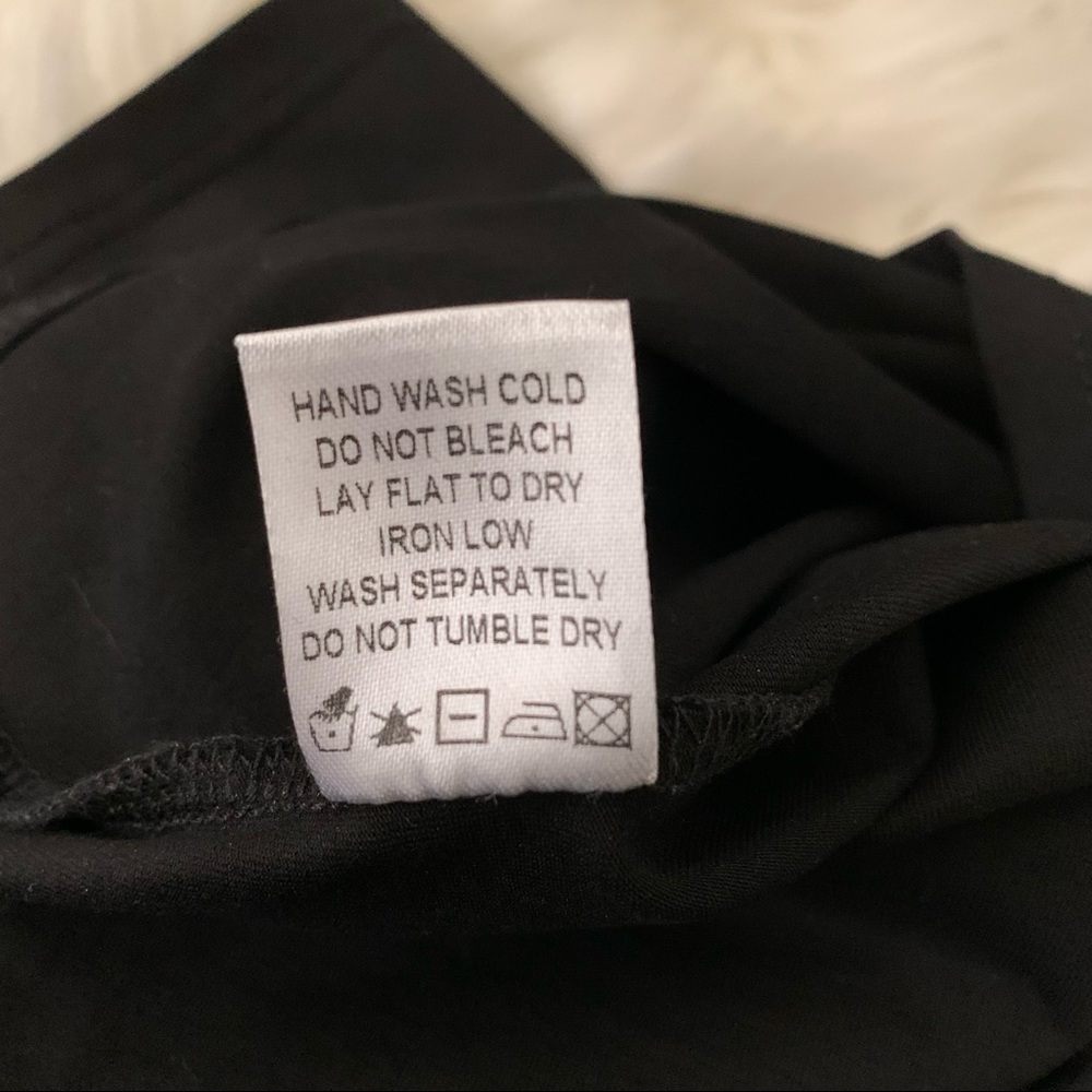 Superdown Black Fitted Back Straps Sexy Little Black Dress Size Small - Picture 5 of 9